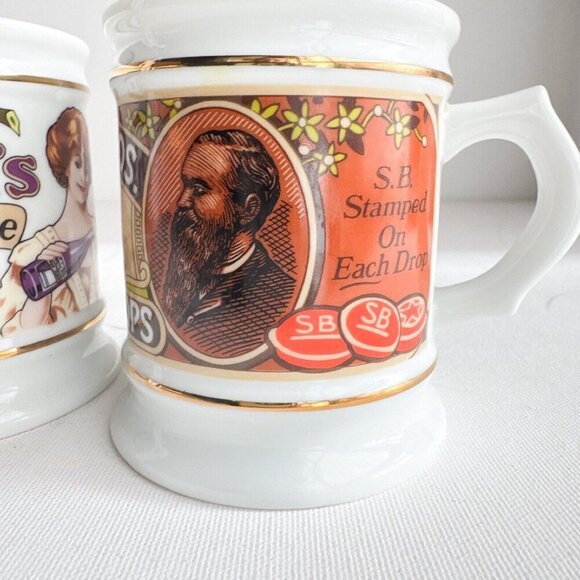 Vintage The Corner Store Mugs Set of 2 Welch's Grape Juice + Smith Bros Drops - Picture 5 of 8